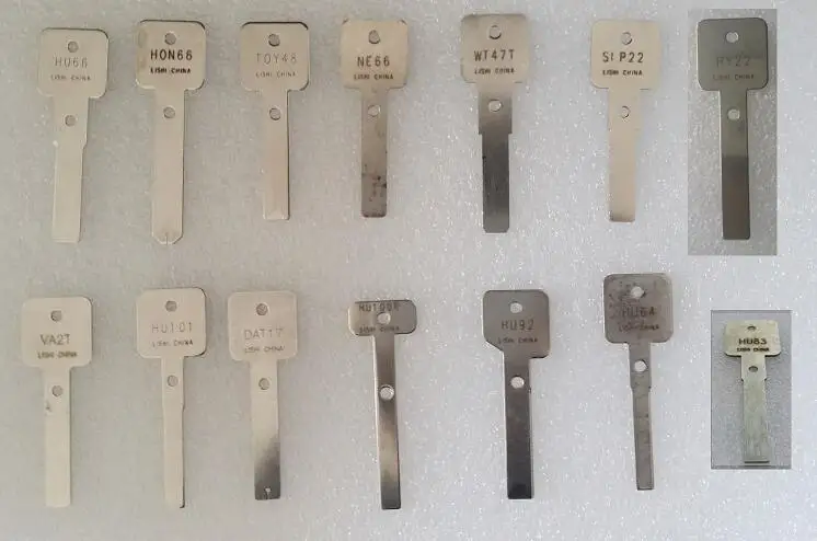 Full 15pcs Master ke Подлинный LISHI 2 в 1 инструмент для вскрытия отмычкой HU66 HON66 TOY48 NE66 SIP22 HY22 VA2T HU101 DAT17 HU100R HU92 для автомобильного ключа блокировки инструмент для ремонта - Цвет: Full 15pcs Master ke