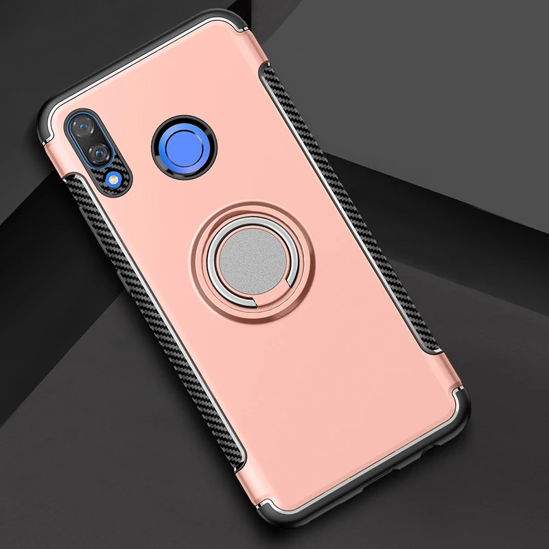 Чехол для huawei Y9, защитный чехол, полное защитное кольцо, магнитный держатель, ударопрочный TPU+ PC, для huawei Y9, автомобильный чехол, чехол