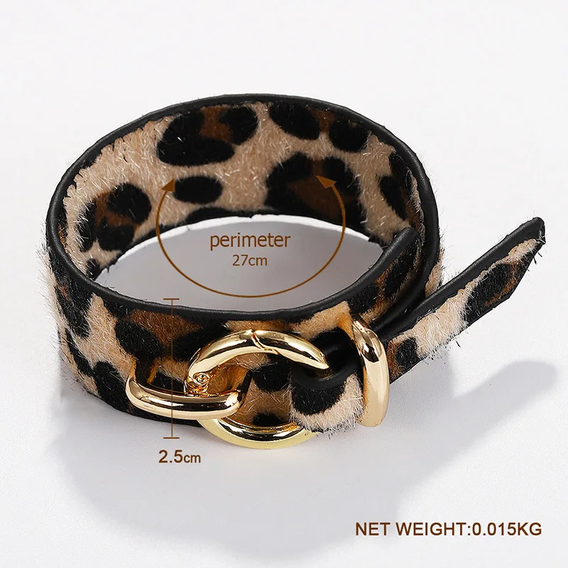ZA уникальные леопардовые браслеты для женщин в богемном стиле модные манжеты из