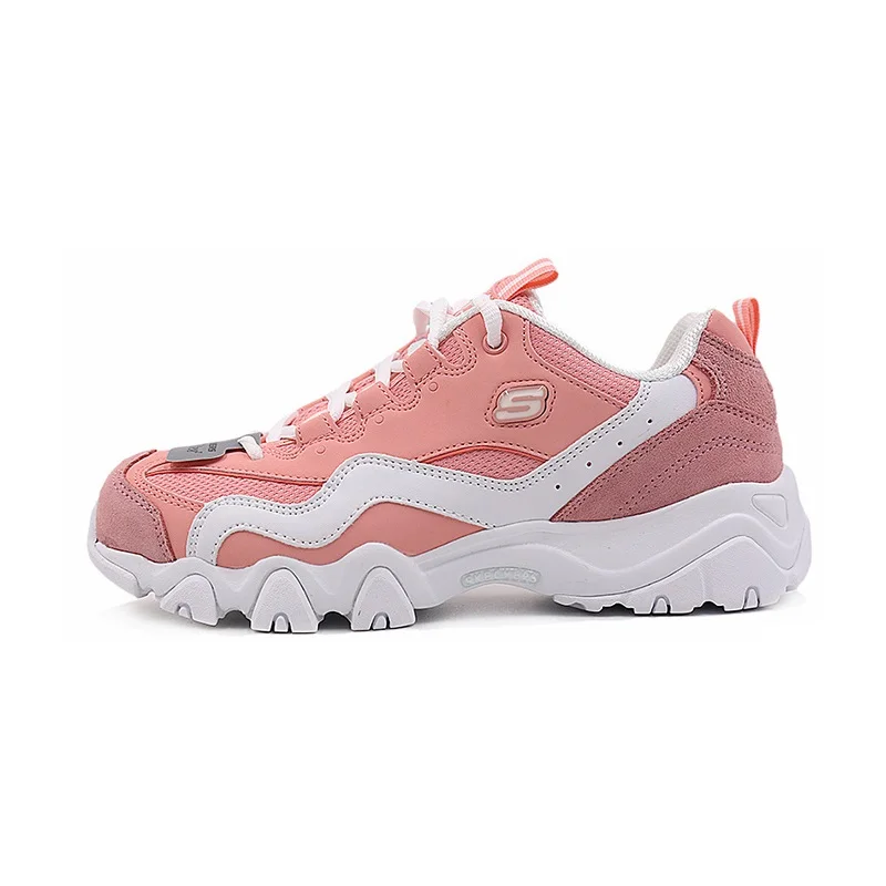 Skechers D'lites/Повседневная обувь для женщин; Осенняя обувь на платформе; кроссовки; женская модная брендовая обувь на массивном каблуке в стиле ретро; 88888000-PNK - Цвет: 88888000-PNK