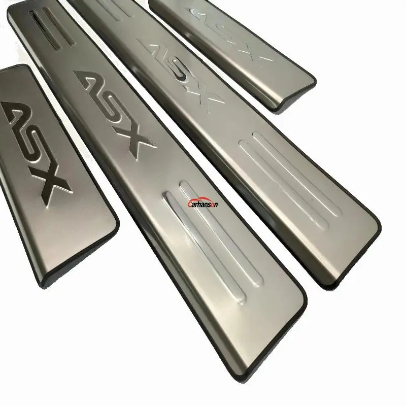 Stainless steel Door Sill trim Scuff Plate protector Car Accessories For Mitsubishi ASX 2011 2013 2017 2018 car styling sticker |