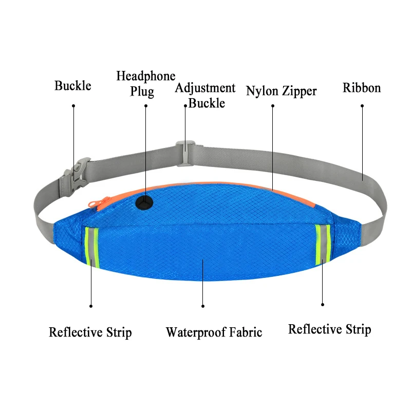 Мужская поясная сумка для бега спортивная велоспорта женщин улицы путешествий