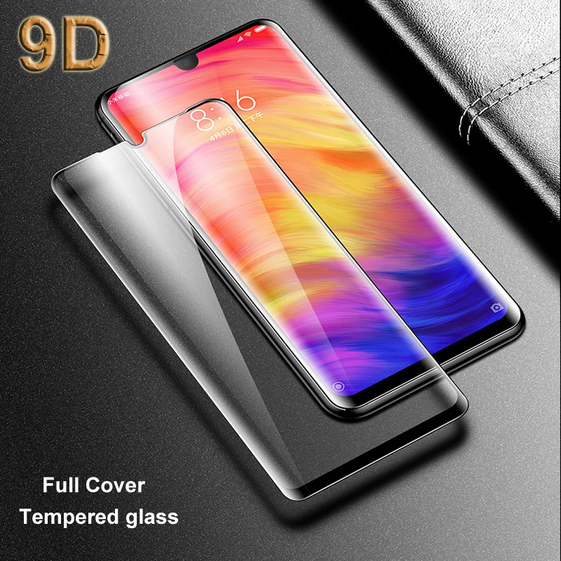 9D закаленное стекло для Xiao mi 9 SE 8 Lite Play Pocophone F1 Защита экрана Red Note 6 Pro 7 красный Go