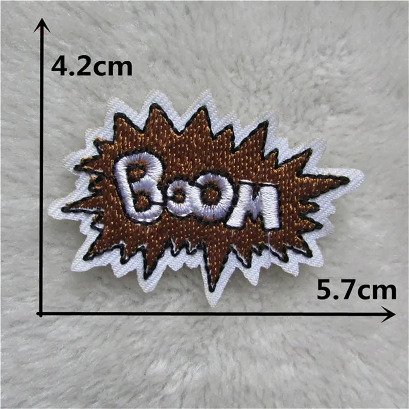 Одежда аппликация буквы звезда BAM полосы мультфильм Вышивка Железо На Патчи DIY