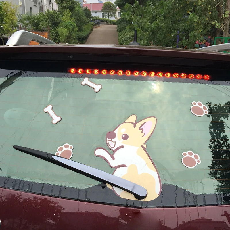 Автомобильные щетки KAWOO Стайлинг мультфильм смешные валлийские корги собака