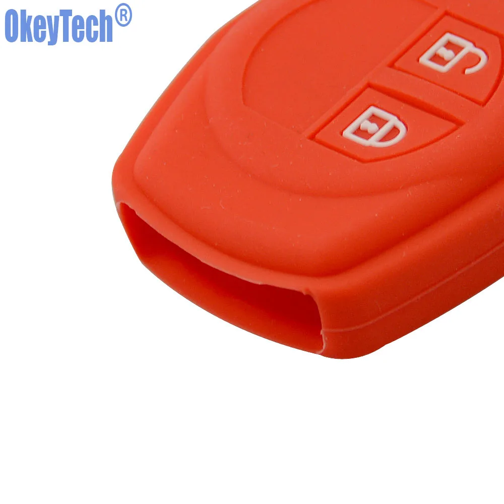 OkeyTech силиконовый резиновый чехол с двумя кнопками защитный для Suzuki SX4 Свифт Vitara Key