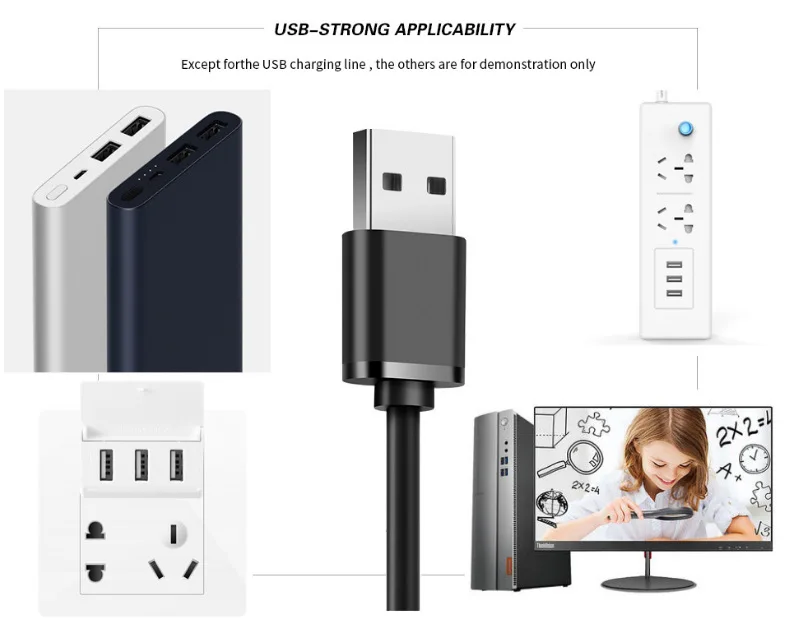 5 в 50 см 1 м 2 м 3 м 4 м 5 м USB кабель питания светодиодный светильник SMD5730 Рождественский Настольный Декор лампа лента для телевизора фоновый светильник ing