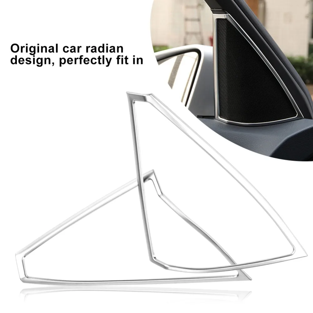 2 шт. хромированная Автомобильная интерьерная дверная акустическая рамка