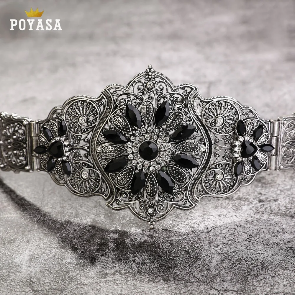 Новое поступление 2019 Кавказский этнический старый золотой пояс для женщин
