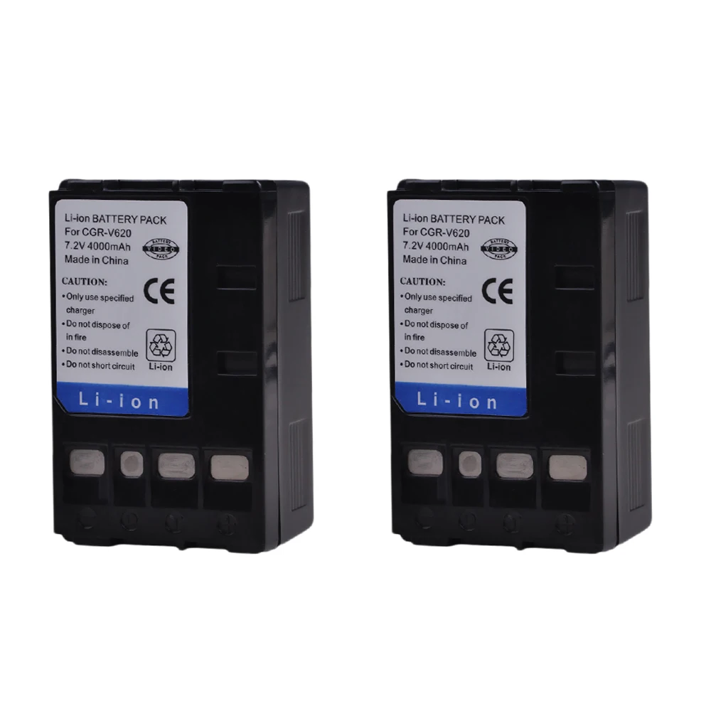 Tectra 4000 мАч 2 шт. Φ CGR V620 CGRV620 аккумулятор для Panasonic|Цифровые аккумуляторы| |