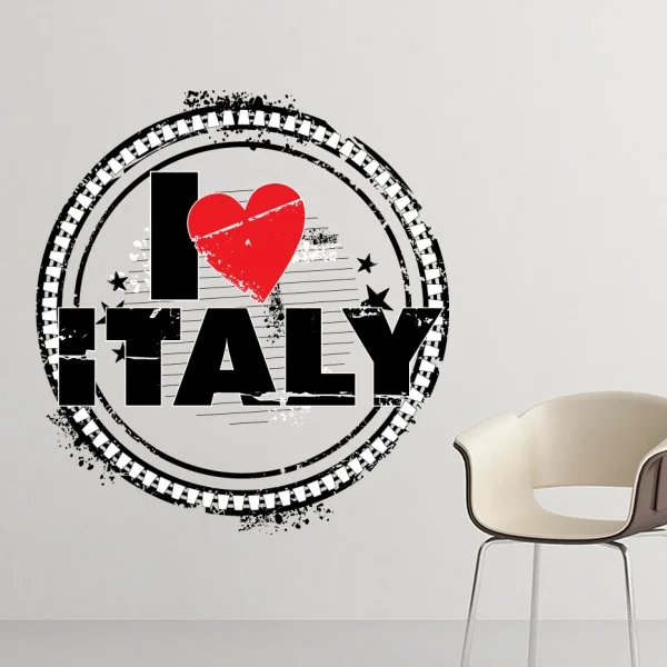 Съемная Настенная Наклейка I Love Italy Word Heart|stickers gift|stickers salonwallpaper sticker |