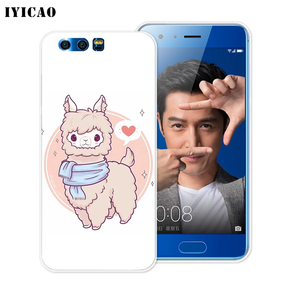 IYICAO cute Alpaca cat fox squirrel Soft Silicone Case for Huawei Y9 Y7 Y6 Prime 2018 Honor 8C 8X 8 9 10 Lite 7X 7C 6A 7A Pro | Мобильные