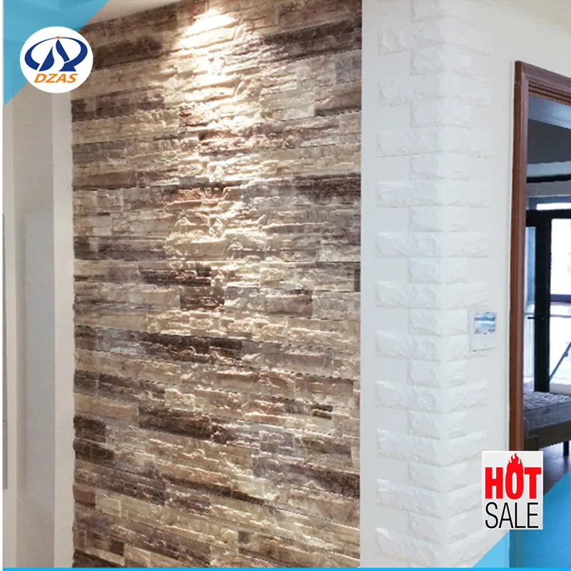 

Living room brick pattern Wallpaper self-adhesive TV background 3d stereo wall stickers bedroom Waterproof DZAS-LQ wallpaper