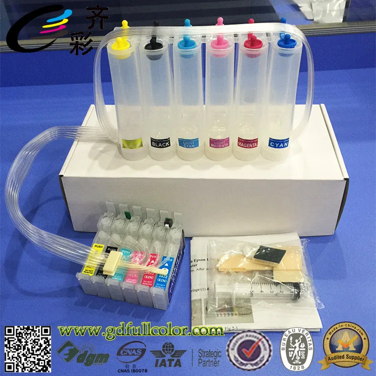 

T0791 Bulk Ink System for Epson Stylus Photo 1400 1430 1500w CISS Ink System with Reset Chip + 500ML Eco Solvent ink / Color