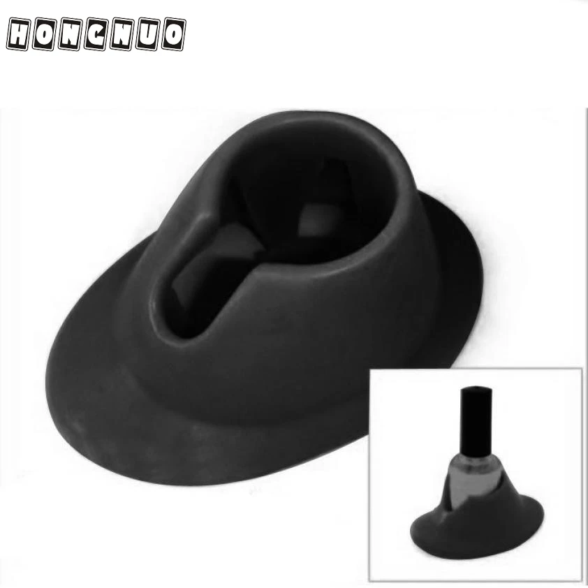 Lots 2 Pro White Rubber Nail Polish Bottle Holder For Art Varnish Seat Tool New fed15 |