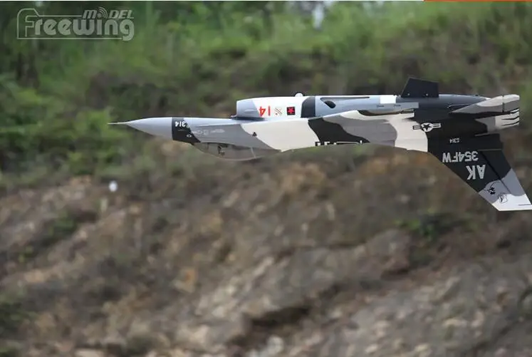 RC самолет EDF jet New Freewing Flightline F16 черный камуфляжный размер 70 мм модель 6S PNP|edf jet|rc plane