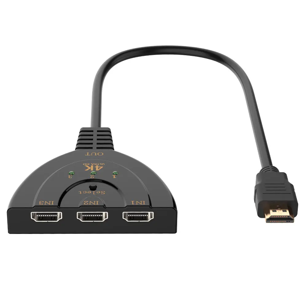 3 порта 4K HDMI сплиттер переключатель 3в1 hdmi адаптер 1080P коммутатор для HDTV DVD Xbox PS3 PS4 ноутбука и ПК