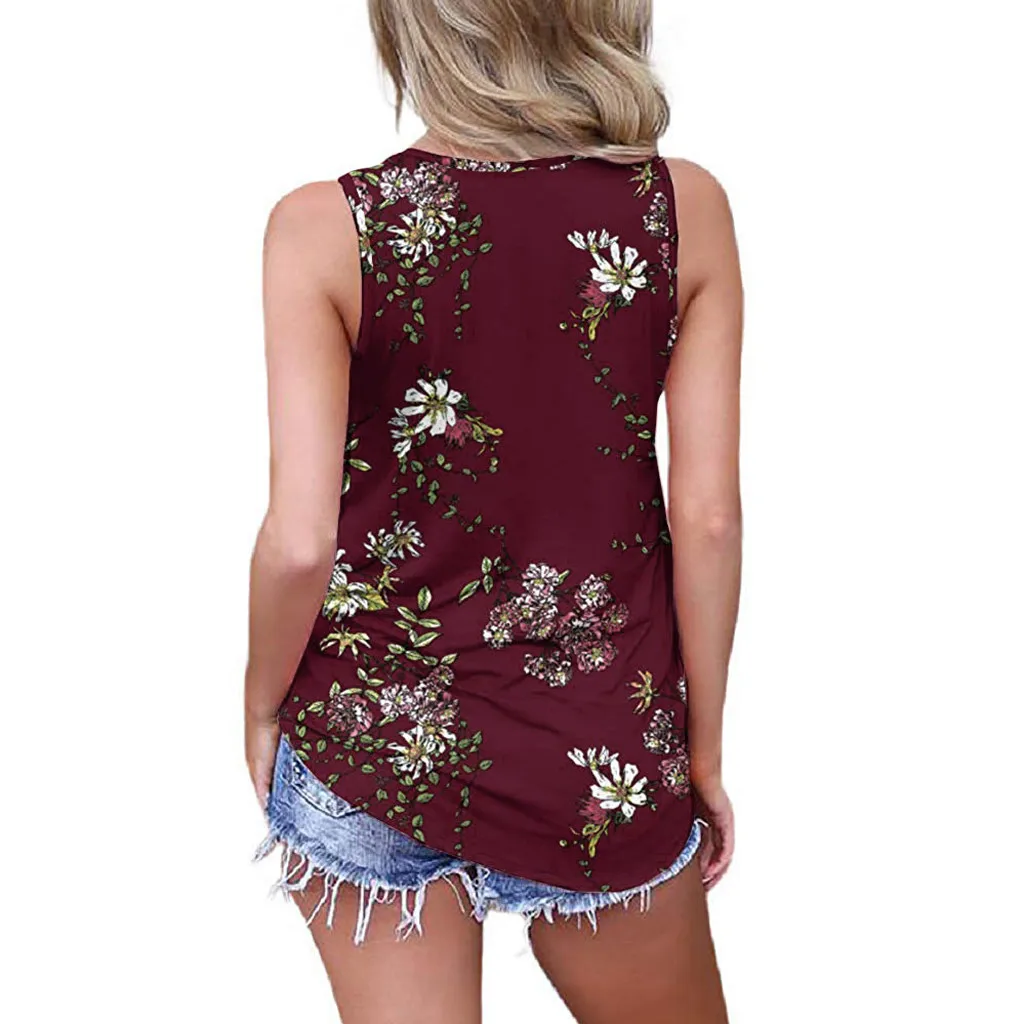 Женские Летние Повседневные базовые Топы без рукавов с принтом крест-накрест