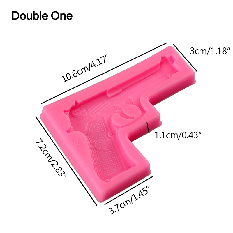 Силиконовая форма в форме пистолета 3D искусственная инструменты для
