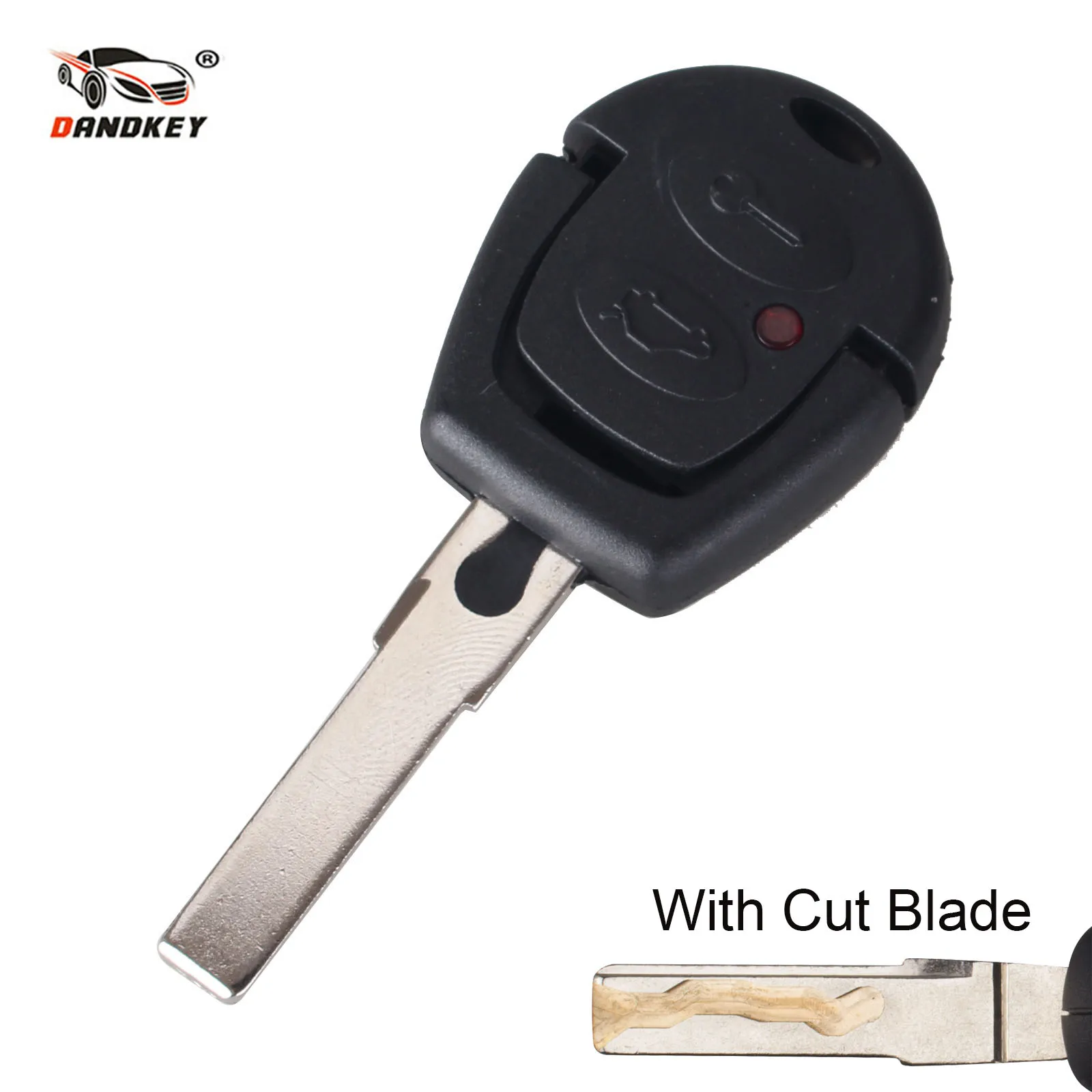 Чехол для ключей DANDKEY cut blade VW Polo Golf Jetta Sharan Seat Ibiza Leon Toledo Mii Altea SKODA FABIA OCTAVIA|Ключ от