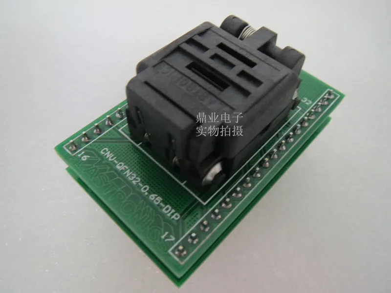 Оригинальное тестовое сиденье KRY IC QFN32/DIP MLF32 горящая программа QFN32 до 32 гнездо Adapte