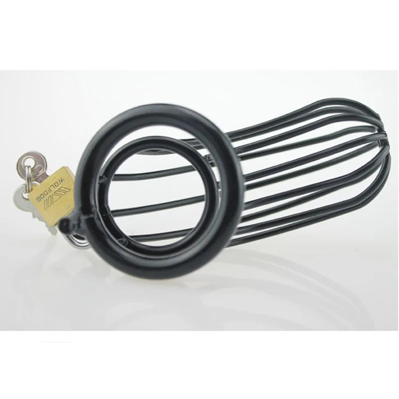 Новинка 2017 кольцо на пенис из нержавеющей стали клетка верности металлическая