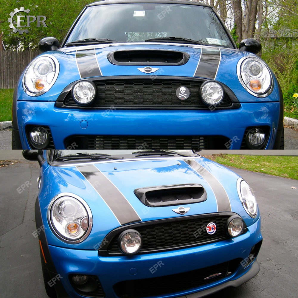Для Mini Cooper S R56 (2007-2014) тип A карбоновая бленда Совок (больше) Мини тюнинг часть для