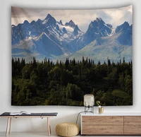 nature scenery tapestry wall hanging home decor curtain spread covers cloth blanket art tapestry beach towel mountains lakes