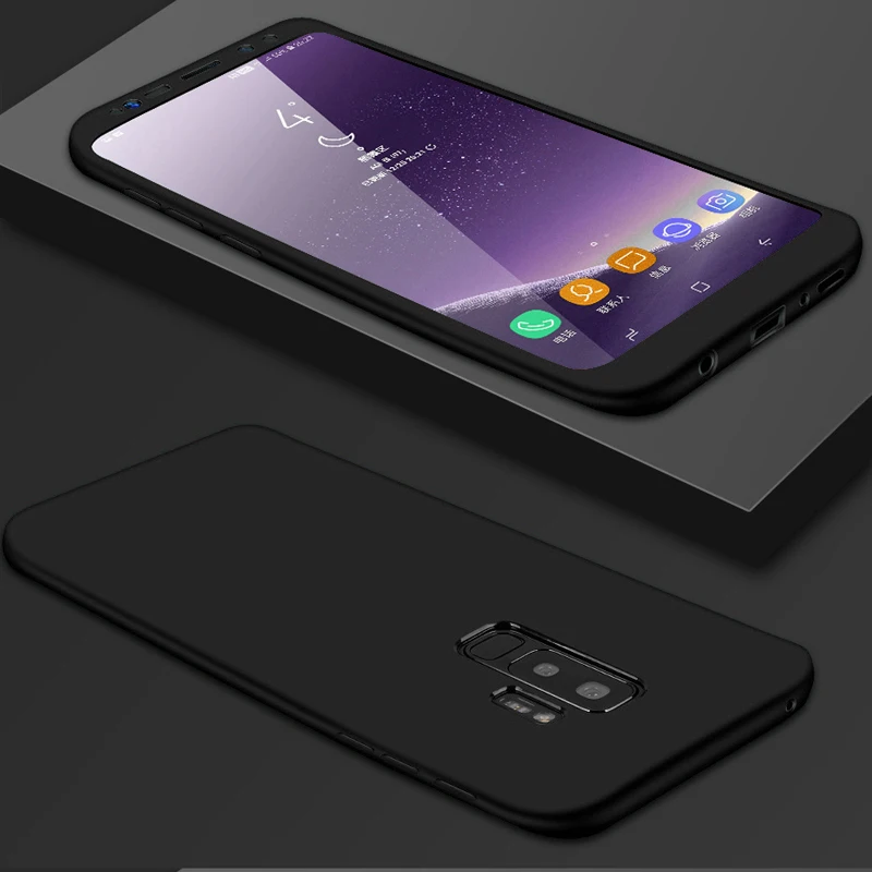Чехол 360 градусов для Samsung S10 A7 A6 A8 Plus 2018 S8 S9 S7 edge Note 8 9 мягкий чехол из ТПУ всего тела