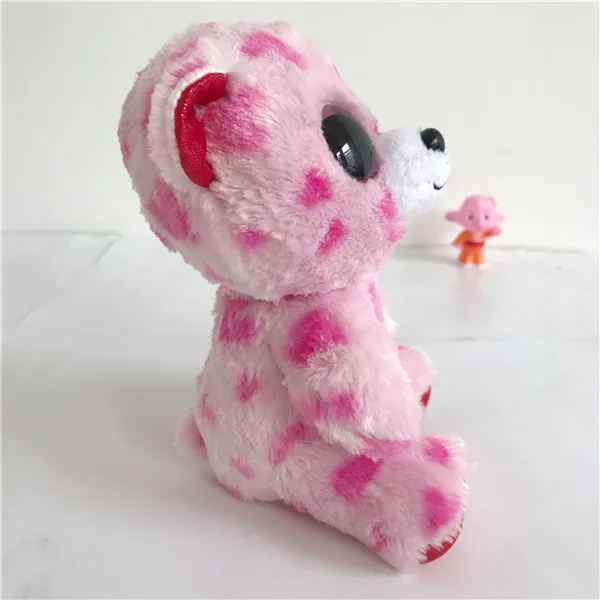 15 см милые большие глаза розовый медведь животные мягкие вещи плюшевая игрушка