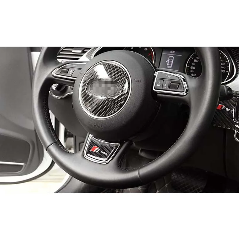 A3 S3 карбоновое волокно внутренняя молдинги рулевое колесо панель накладка для Audi