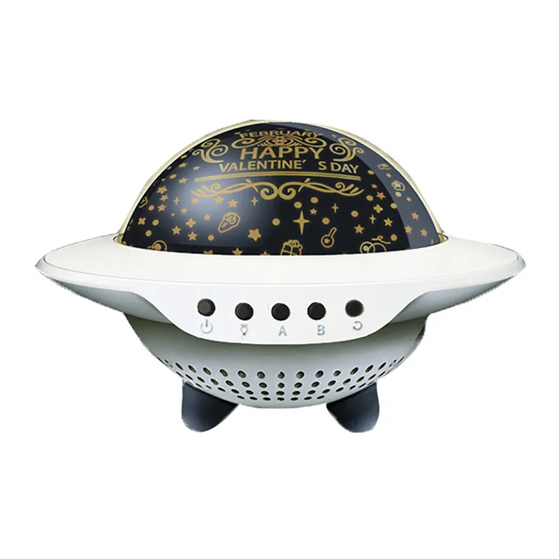 UFO Star Projector Lamp Sleep Night Light Rotating Bluetooth Version ABS 3 Brightness Lamparas 40AP03 | Лампы и освещение