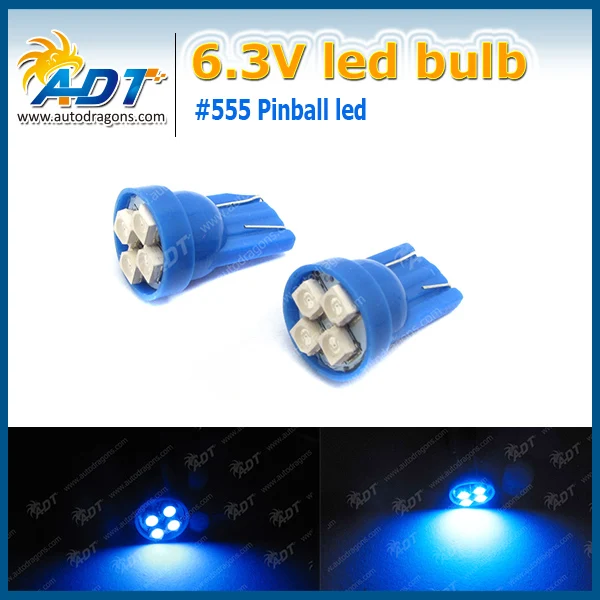 500 блок W5W клиновидная база 4 * 3528SMD AC 6 3 V #555 T10 для пинбол игрового автомата части не