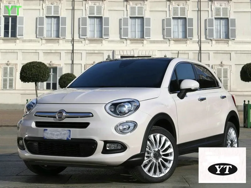 Авто боковой двери формовочная отделка chrome Стайлинг для FIAT 500x2017,4 шт./лот