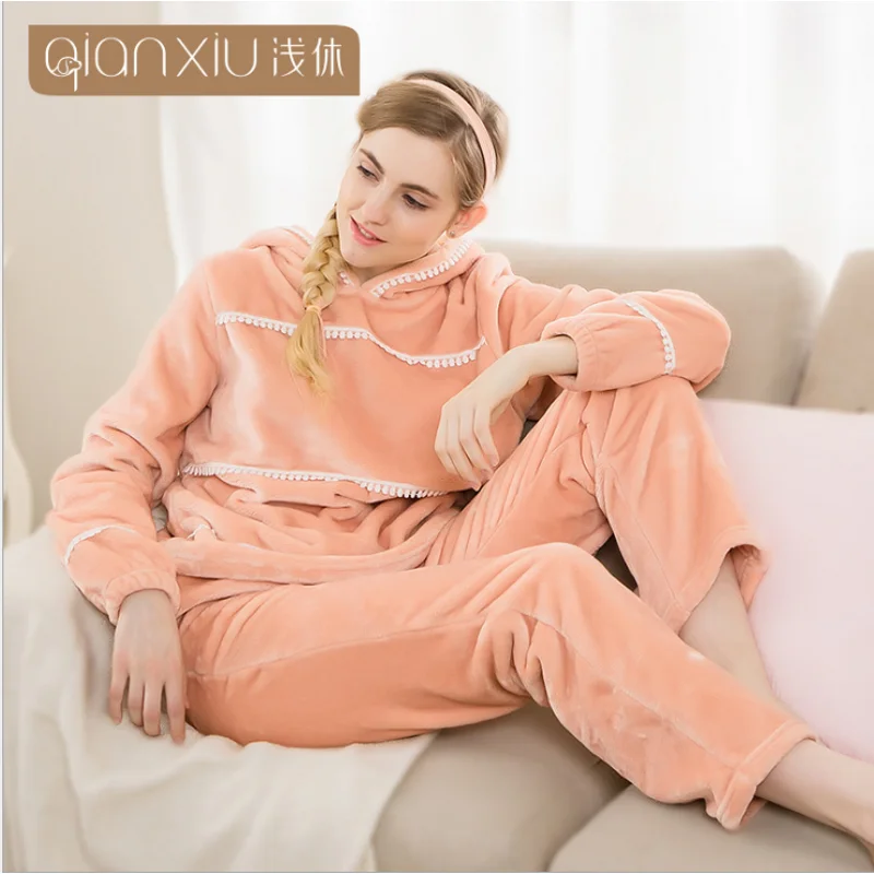 2019 осенне зимняя брендовая Домашняя одежда Женский Повседневный женский