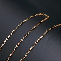 5m 16ft kc gold color clip bead chain singapore twisted chain bracelet necklace diy charm handmade jewelry making a1104