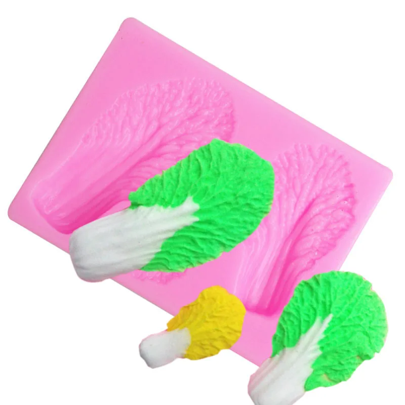 Китайская капуста в форме овощей 3D силиконовая форма для украшения торта