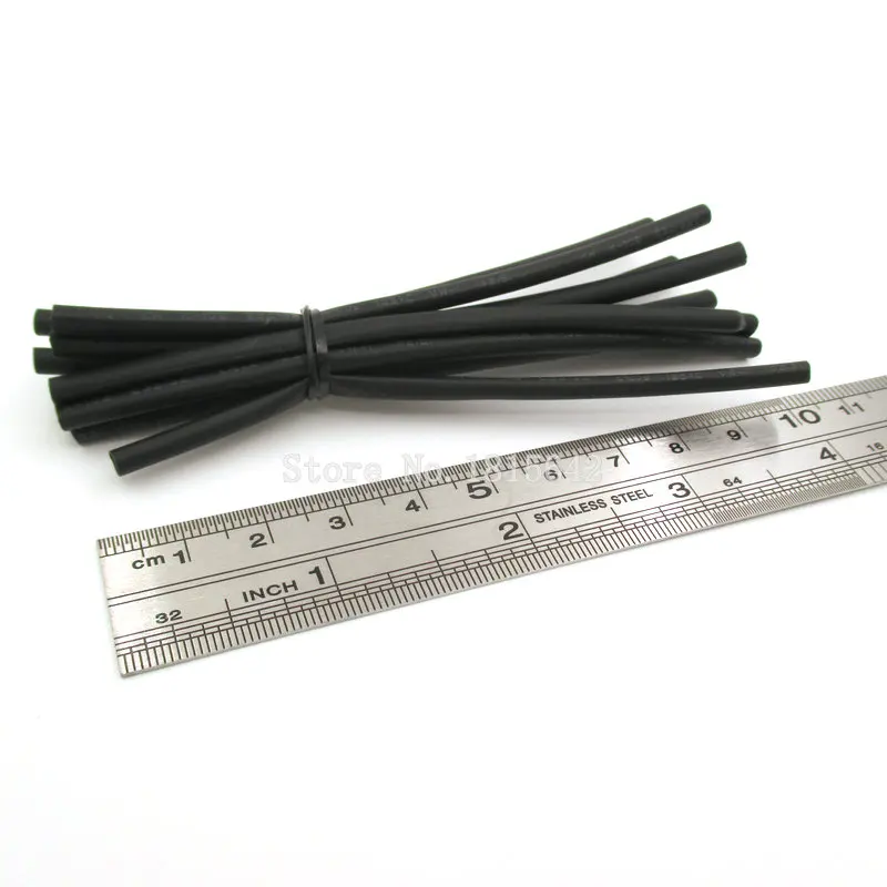 5 м/лот черные термоусадочные трубки 2 мм для проводов черного цвета|heat shrink|tubing