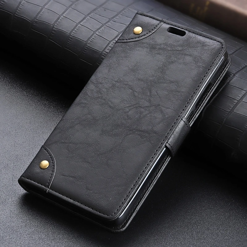 

HAWEEL Copper Buckle Side-corner Fixed Retro Texture Horizontal Flip Leather Case For Galaxy S10 LITE, With Holder & Three Cards