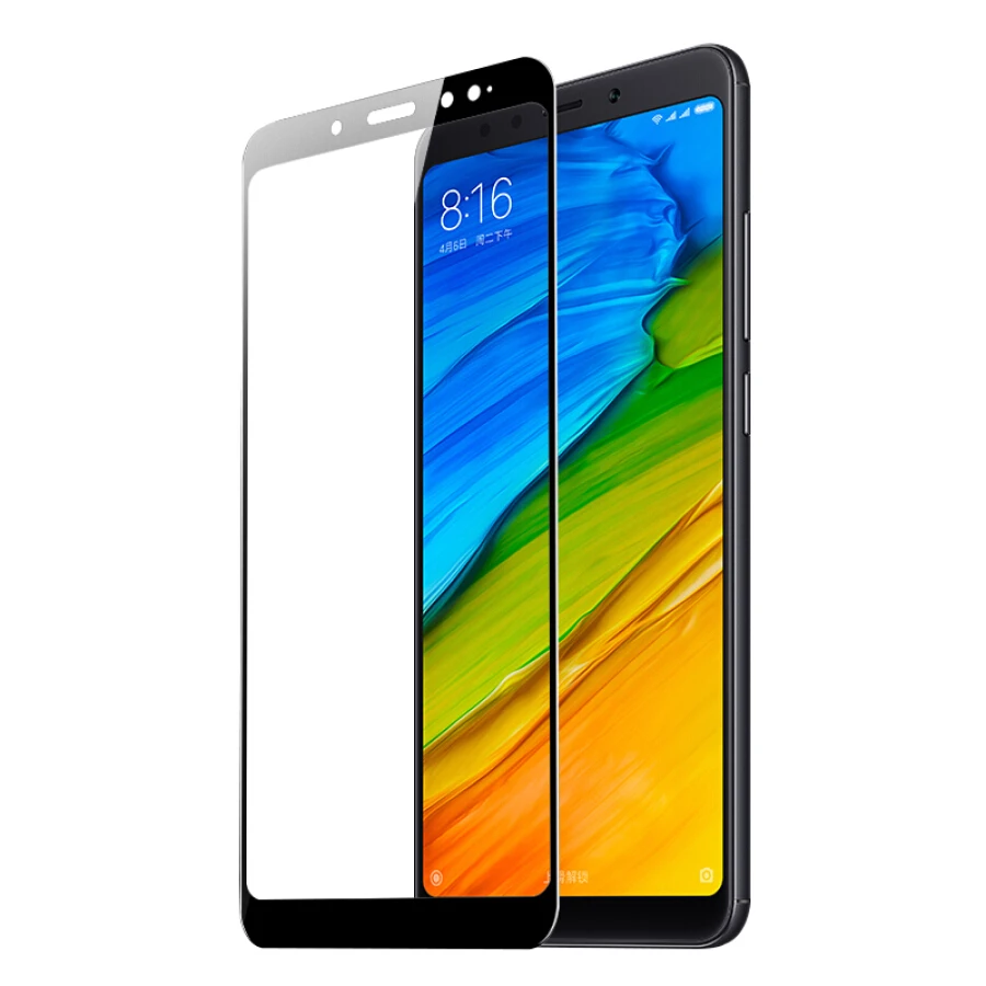 

2 предмета в комплекте, полный красный лак крышка Стекло для Xiaomi Redmi Note 5 5,99 "Экран протектор Закаленное Стекло защитная пленка, стекло