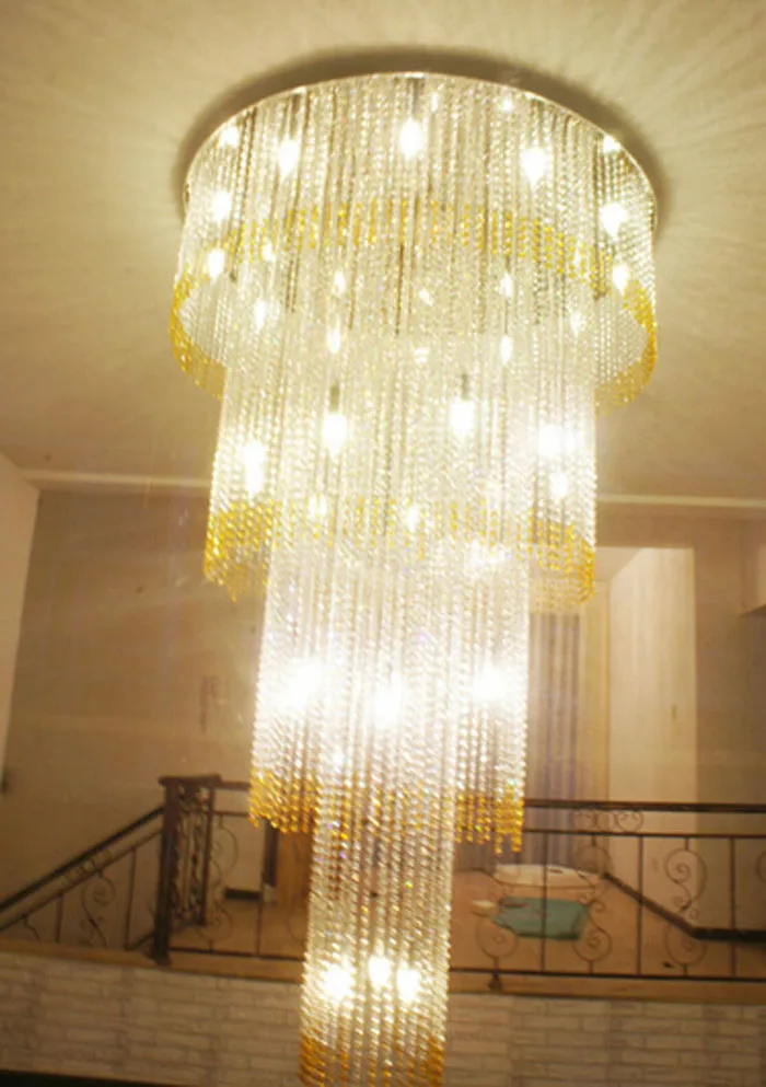 Люстра с двойной лестницы для гостиной|lamp chandelier|chandelier moderndouble chandelier |