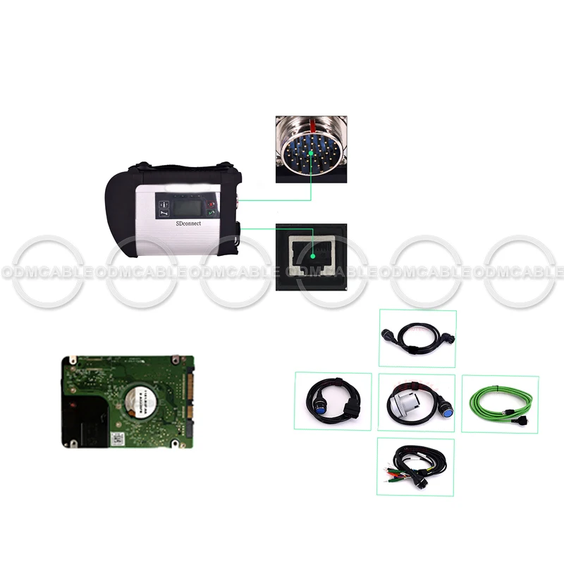

Mb Busses truck auto diagnosis scanner xenty SD-Connect C4 obd contact cable car diagnostic scanner