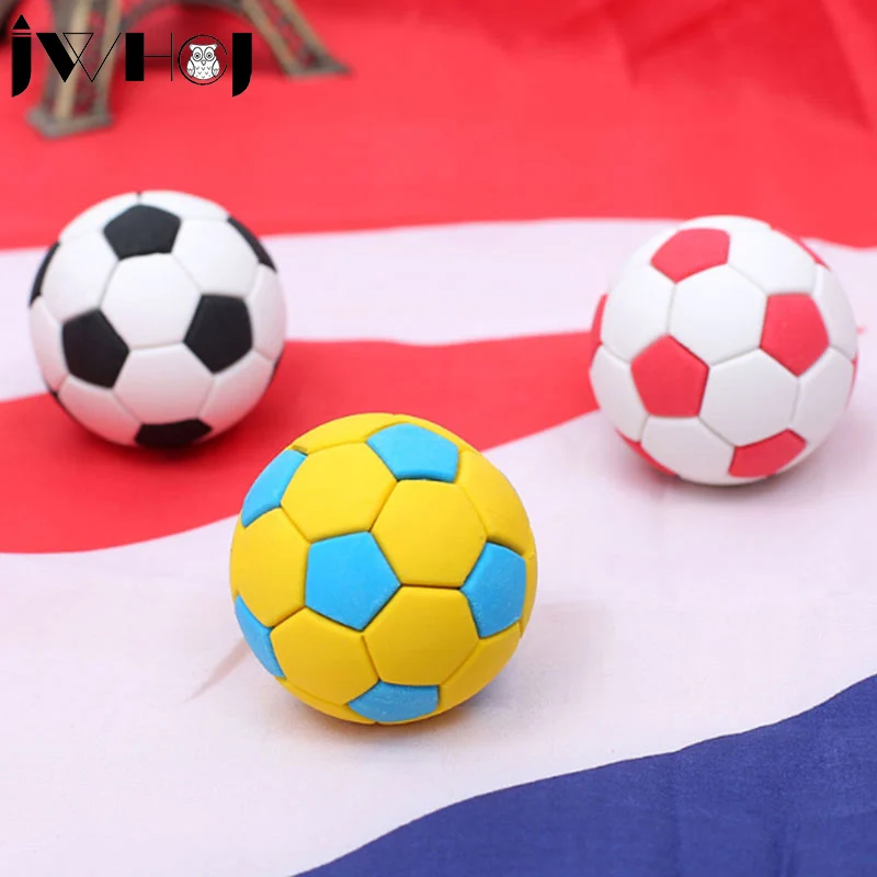 4 шт./лот новинка съемный резиновый ластик для футбола креативные Канцтовары