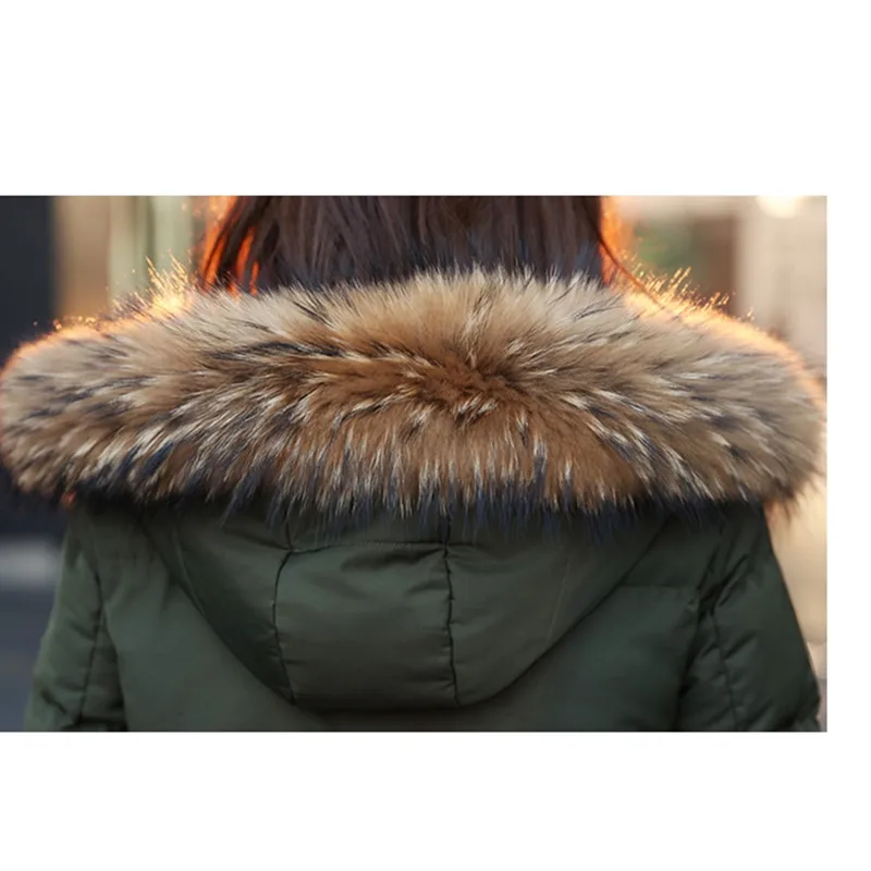 Женские хлопковые куртки 2019 зимняя теплая хлопковая пуховая куртка с капюшоном