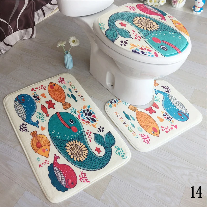 3 шт./компл. чехол на сиденье унитаза нескользящий коврик подставка для ванной +
