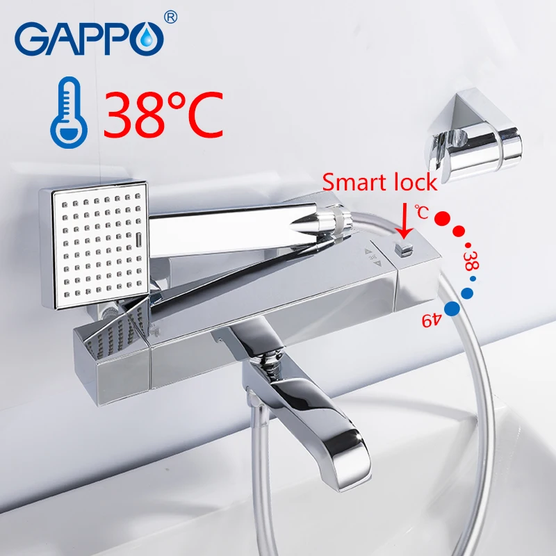 GAPPO смеситель для ванны ванной комнаты термостатический водопад Ванна Душ