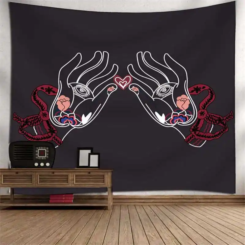 wall tapestry polyester mandala towel moroccan gabilenovye on the sun moon eyes palm energy | Дом и сад