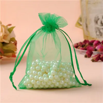 Grass Green Bolsas для подарков большая подарочная Сумка из органзы волосы Embalagem 30x40 см органза сумки Свадебные сувениры и подарки упаковка можно сделать индивидуальный логотип - Цвет: Grass Green