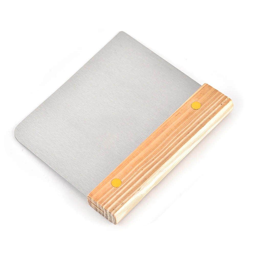 Тесто из нержавеющей стали Кондитерские скребок резаки легко чистить пиццы