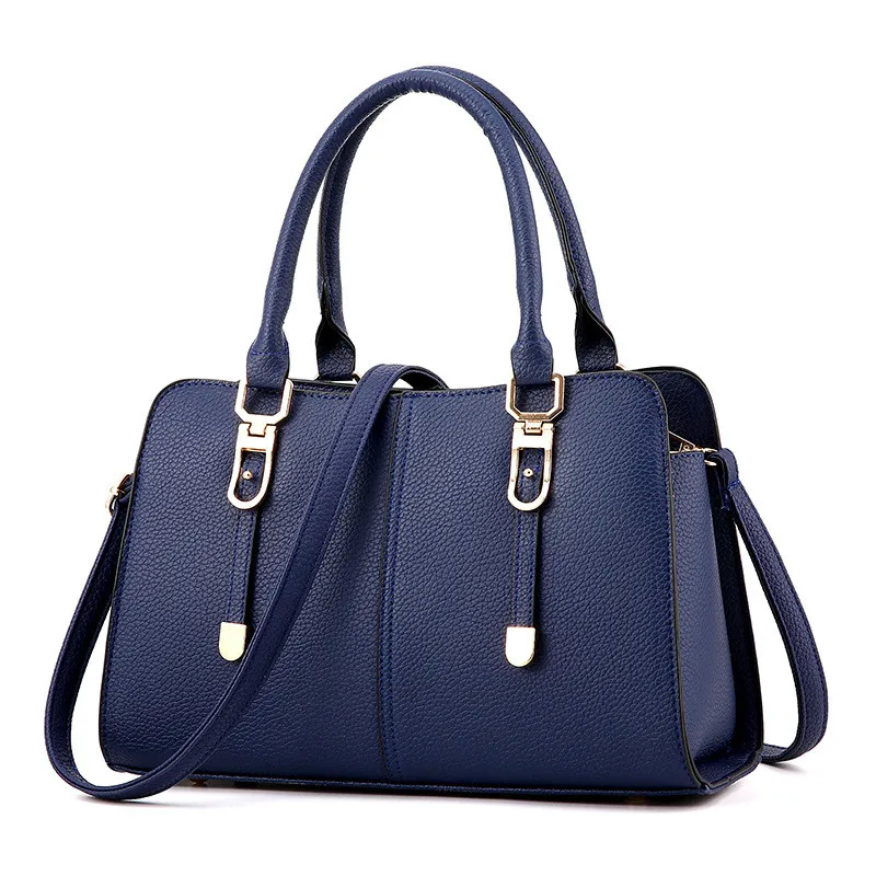 

2017 Hot Sale High Quality Pu Leather Handbag For Women Korean Simple Stylish Large-capacity Women's Bag Sweet Ladies Shoulder